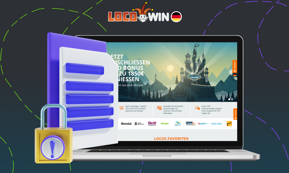 Locowin setzt eine Datenschutzrichtlinie für alle Website-Nutzer um