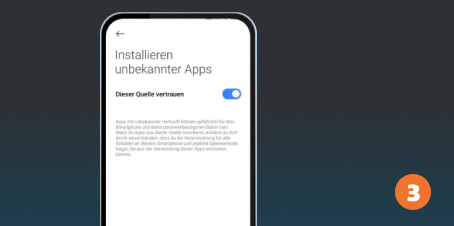 Der dritte Schritt ist der Download von Locowin APK auf Android