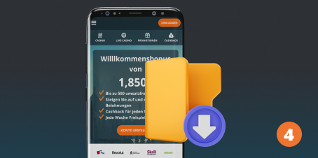 Der vierte Schritt ist der Download von Locowin APK auf Android