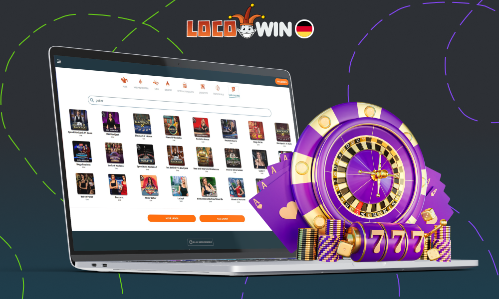 Locowin Casino bietet eine umfangreiche Auswahl an Live-Spielen