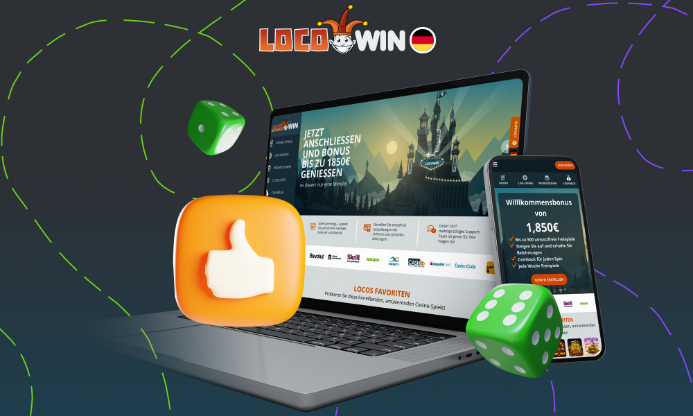 Die mobile Locowin-Website hat die gleichen Funktionen und ist benutzerfreundlich