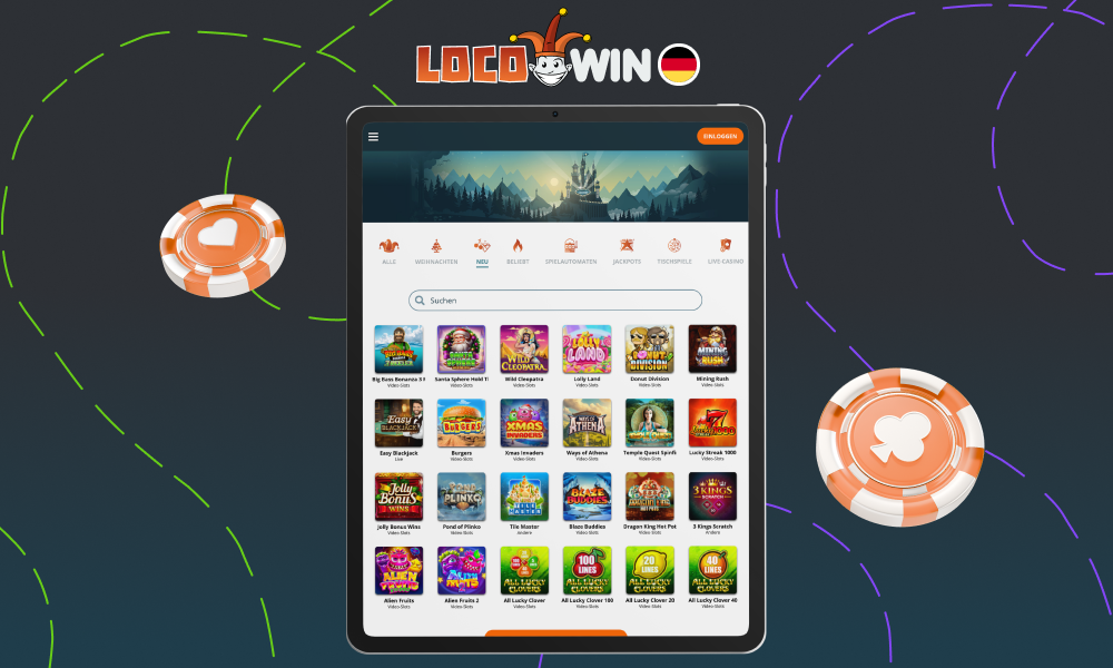 Locowin fügt ständig neue Top-Spiele von bekannten Entwicklern hinzu