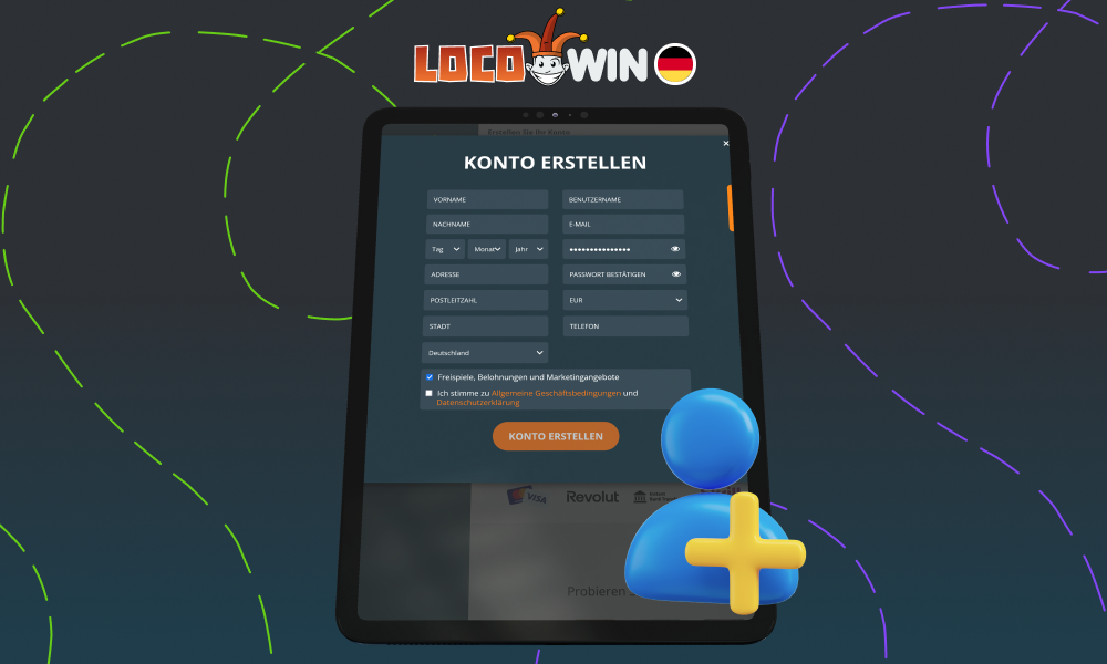 Nach der Registrierung bei Locowin haben Spieler aus Deutschland Zugang zu allen Features und Funktionen des Casinos