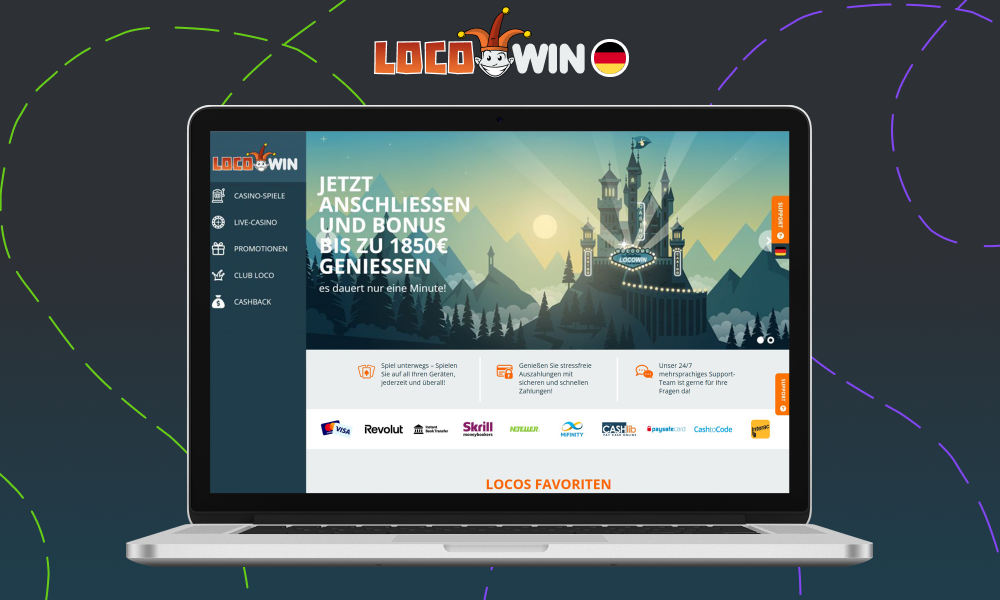 Locowin Casino ist in Deutschland verfügbar und gut bewertet